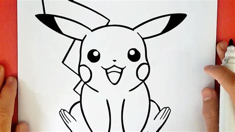 Como desenhar o Pokémon Pikachu